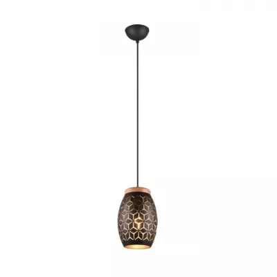 TRIO BIDAR függeszték excl.1xE27 28W fekete/arany