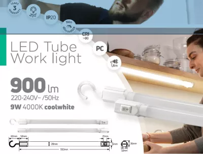 LED KÉZILÁMPA 9W 4000K MULTIFUNKCIÓS 900lm IP20