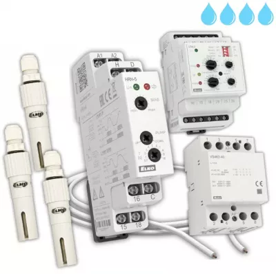 VÍZSZINTSZABÁLYZÓ SZETT MAX 24-230V 1x HRH-5, 3x SHR-2, 38m D05V-K,