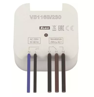 SEGÉDRELÉ VS-116B 1NC 16A 230VAC DOBOZBA ÉPÍTHETŐ