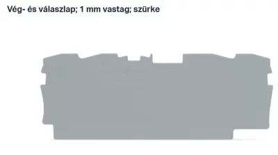VÉG ÉS VÁLASZLAP 1 mm VASTAG Vég- és válaszlap; 1 mm szürke