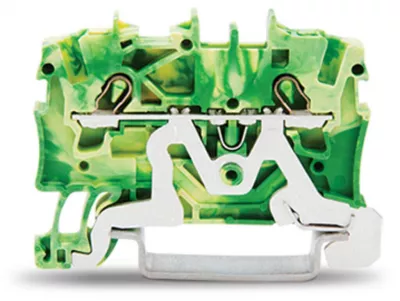 WAGO földelőkapocs 2 vezetékes zöld/sárga