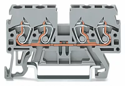 WAGO sorkapocs 4 vezetékes 2,5mm2 átmenő szürke
