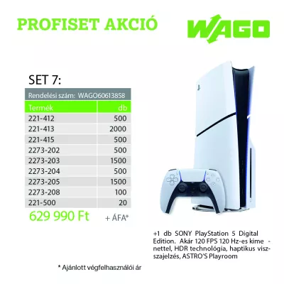 WAGO AKCIÓS EGYSÉGCSOMAG SET-7 @ 60613858