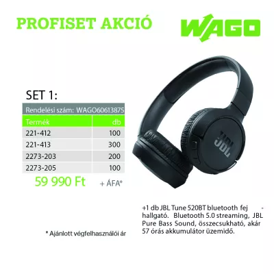 WAGO AKCIÓS EGYSÉGCSOMAG SET-1