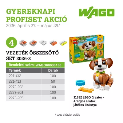 WAGO AKCIÓS EGYSÉGCSOMAG@ GYEREKNAPI PROFISET