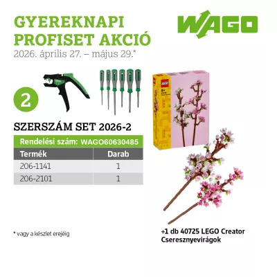 WAGO AKCIÓS EGYSÉGCSOMAG@ GYEREKNAPI PROFISET