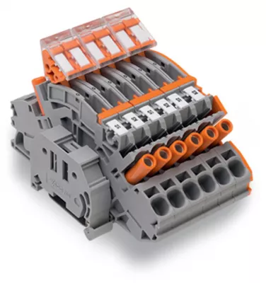 WAGO KOMPAKT SORKAPOCS 6mm2@ ÁRAMVÁLTÓKHOZ, TÖBBSZÍNŰ