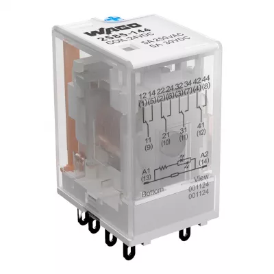 RELÉ 24V DC 4 VÁLTÓÉRINTKEZŐ 5A 2585-144