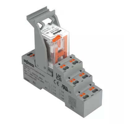 RELÉMODUL RELÉALJZAT+ALAPRELÉ 230V AC 2 VÁLTÓÉRINTKEZŐ 6A