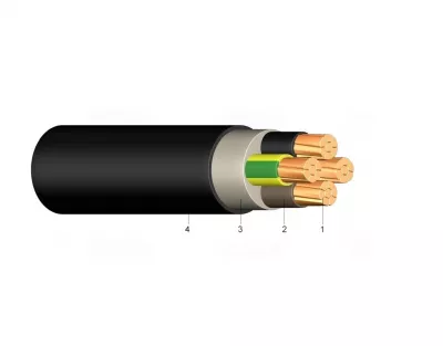 N2XH-J 5x25 SM 0,6/1kV FEKETE