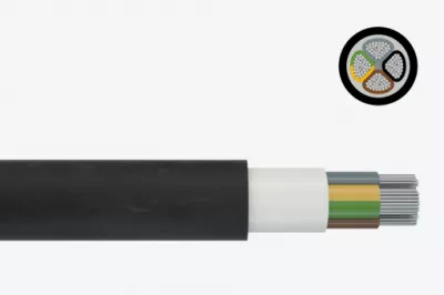 NAYY-J 5x185 RM(SM) 0,6/1KV FEKETE ALUMÍNIUM FÖLDKÁBEL