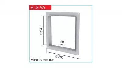 Ventilátor HELIOS ELS-VA adapterkeret