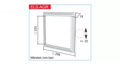 Ventilátor HELIOS ELS-AGR takarókeret
