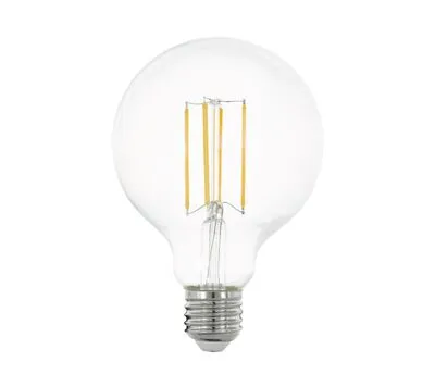 LED fényforrás E27 G95 8W 2700K 1055lm átlátszó@ EGLO-11756 helyett
