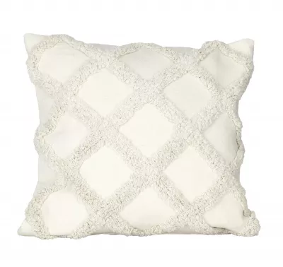 Párna 45x45cm krém/fehér Chevery@