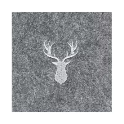 Poháralátét 10x10cm s.szürke@ szarvas