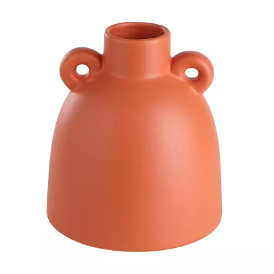 Kerámia váza 18cm narancssárga@ Anjabe