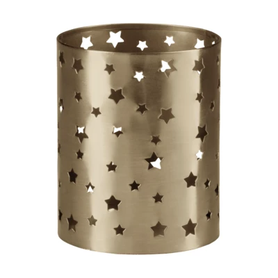 Mécsestartó O10cm 13cm aranysz. @