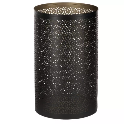 Mécsestartó O15x25cm fekete Subic@