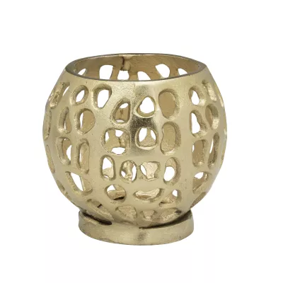 Mécsestartó O9,5cm aranyszínű@ Kimitsu