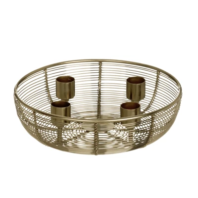 Kosár gyertyatartó O20,5x6cm ar@