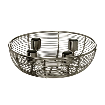 Kosár gyertyatartó O20,5x6cm ez@