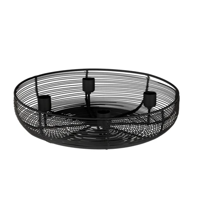 Kosár gyertyatartó O30,5x7cm fk@