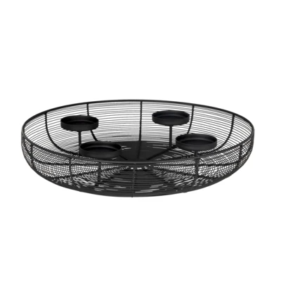 Kosár gyertyatartó O45xcmx8cm fk@