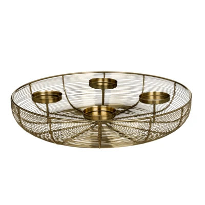 Kosár gyertyatartó O45x8cm ar@