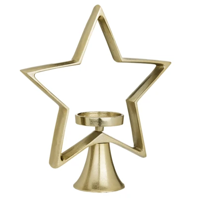 Gyertyatart.csillag 34cm arany @