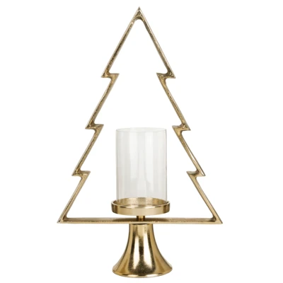 Gyertyatartó fa 50cm aranyszín @