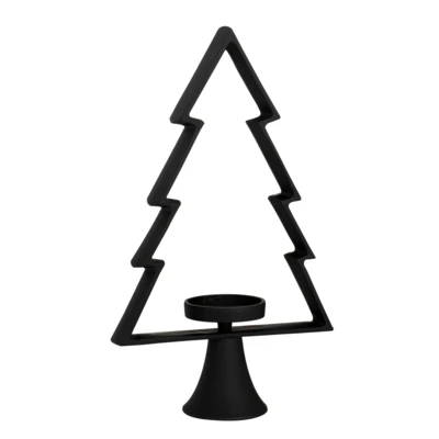 Gyertyatartó fa 44cm fekete @