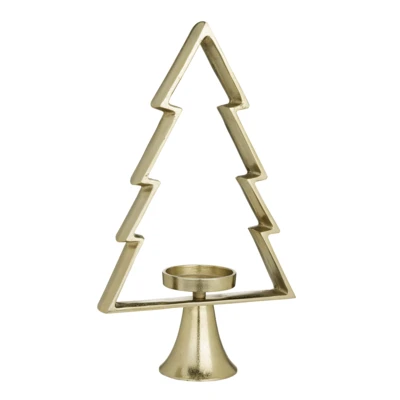 Gyertyatartó fa 44cm aranyszín @