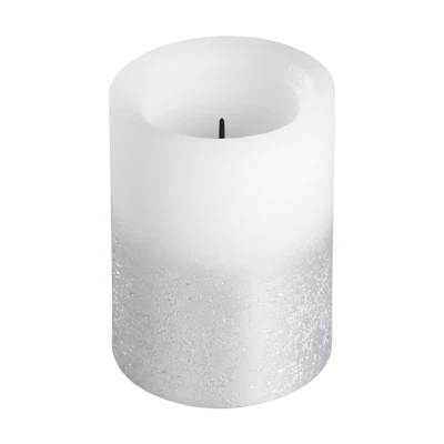 LED gyertya O7,5x10cm feh/ez @