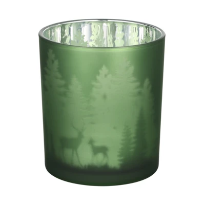 Mécsestartó O9x10cm zöld Lukut@