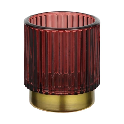 Mécsestartó O7x8cm piros @