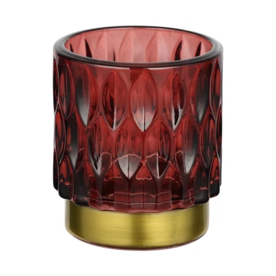 Mécsestartó O7x8cm piros @