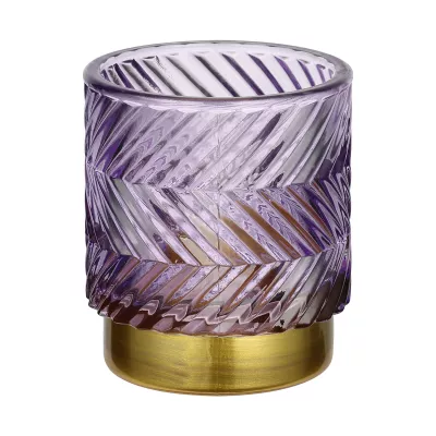 Mécsestartó O7x8cm lila Bezamby@