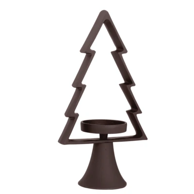 Gyertyatartó fenyőfa 44cm barna@