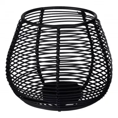 Mécsestartó O11x9cm fekete Iligan@