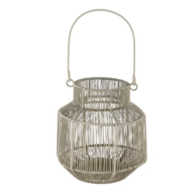 Lámpás O15x17cm homokszín Djambu@