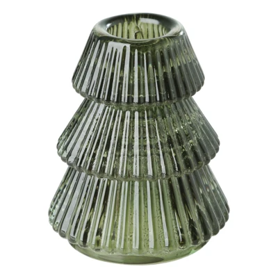 Gyertyatartó fa 8cm zöld Gasuka@