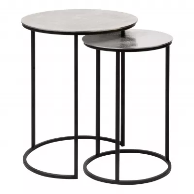 Kisasztal O42x55cm nikkel Aghleam@