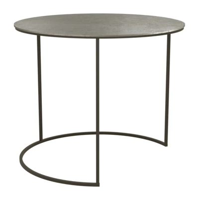 Kisasztal O60x50cm antik nikkel@ Aghleam