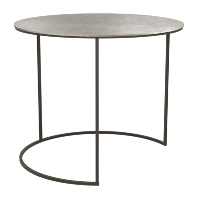 Kisasztal O60x50cm nikkel Aghleam@