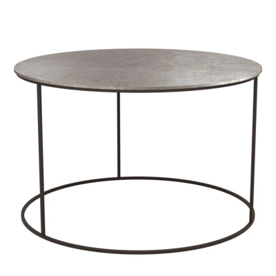 Kisasztal O80x50cm antik nikkel@ Aghleam