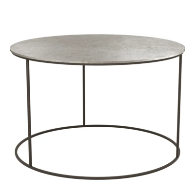 Kisasztal O80x50cm nikkel Aghleam@