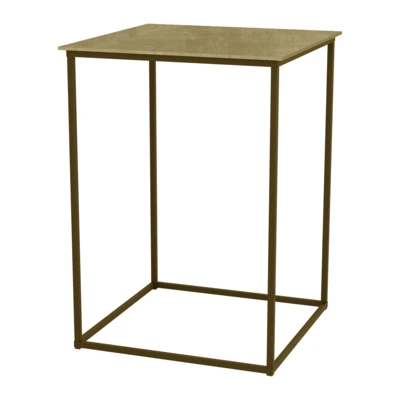 Kisasztal 36x36x50cm aranyszín@ Aghleam