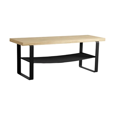 Pad 120x40x45cm fekete/barna Bitung@